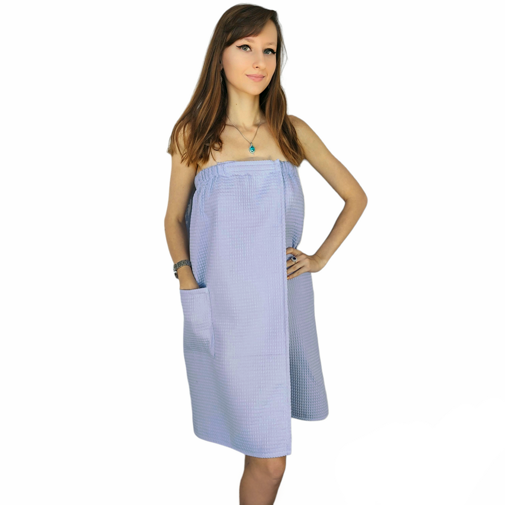 Saunatuch für Frauen | XS–6XL, weiche Baumwolle – perfekt für Bad, Sauna & Pool – Lavendel