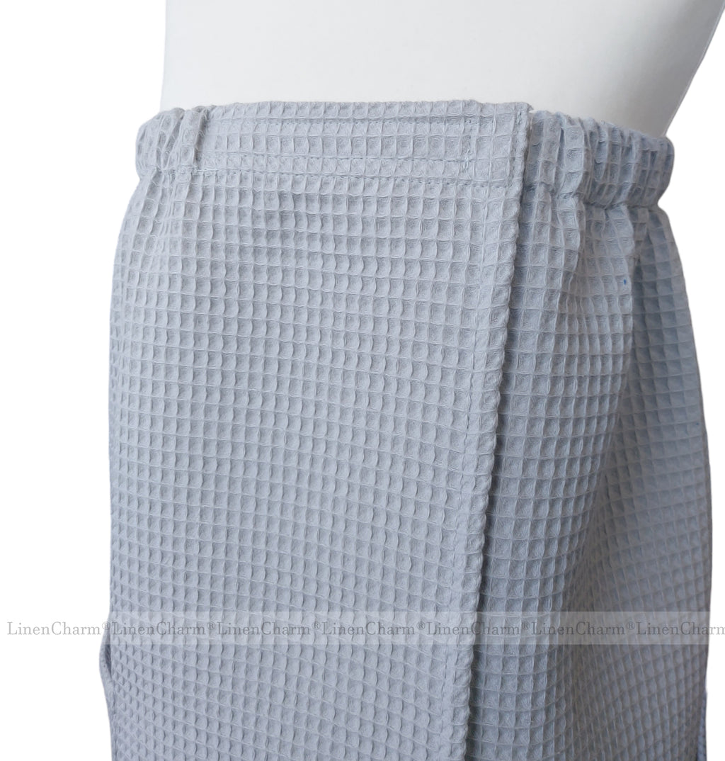 Saunatuch für Frauen | XS–6XL, weiche Baumwolle – perfekt für Bad, Sauna & Pool – Hellgrau