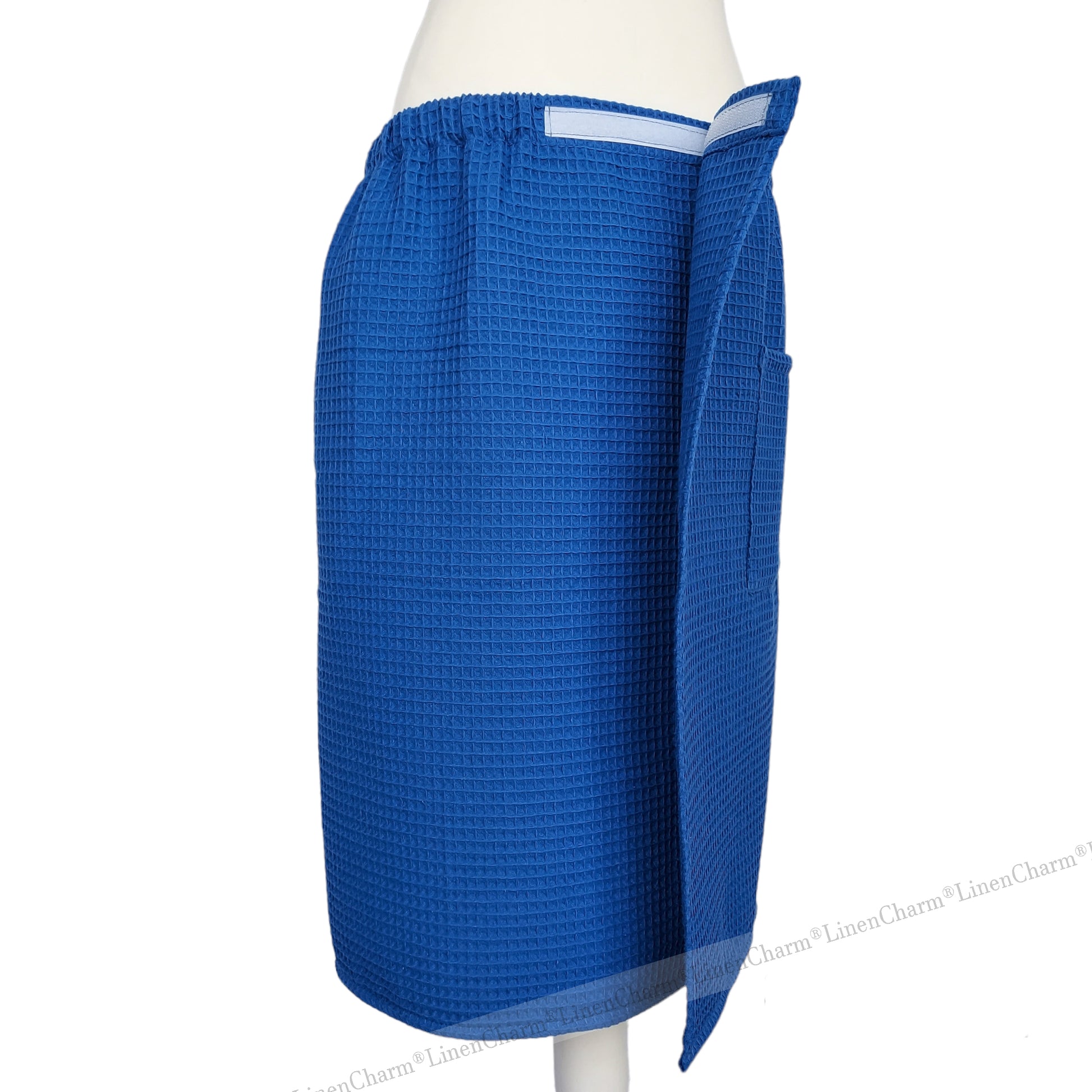 Premium Saunatuch für Herren in Blau, Weiche Baumwolle, XS-6XL, Ideal für Bad, Sauna & Pool
