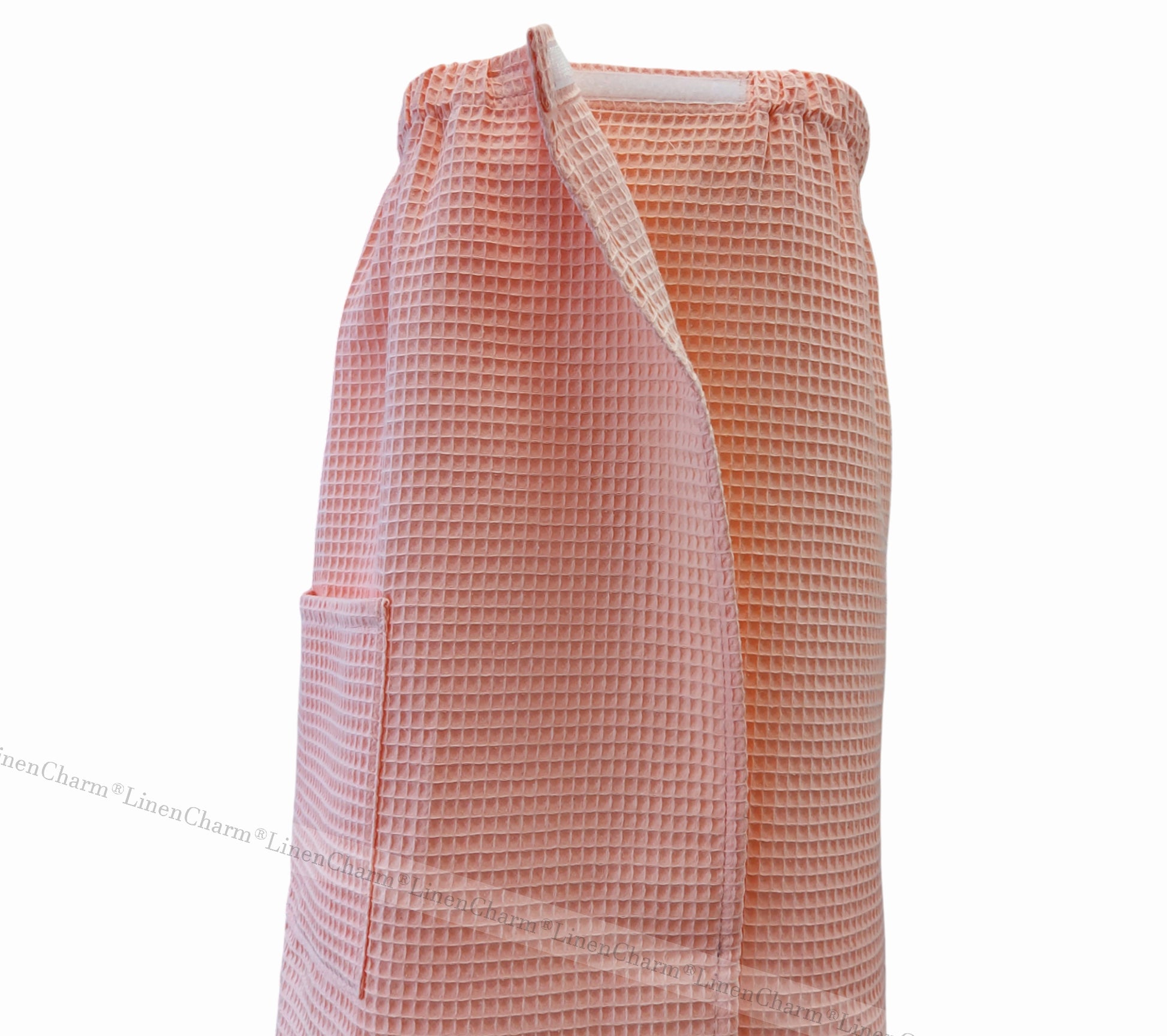 Saunatücher-Set Lachs – Wickeltuch & Handtuch für Damen aus 100 % Baumwoll