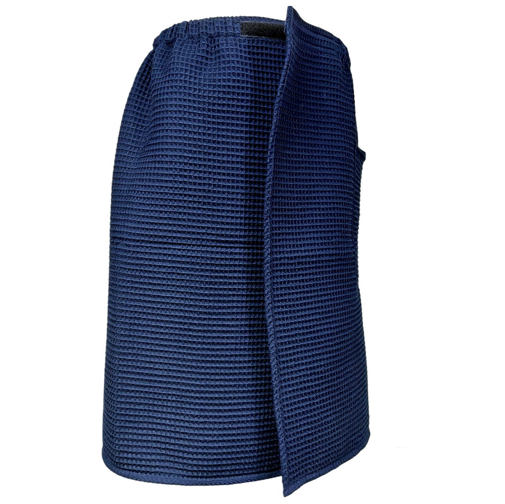 Premium Saunatuch für Herren in Marineblau, Weiche Baumwolle, XS-6XL, Ideal für Bad, Sauna & Pool