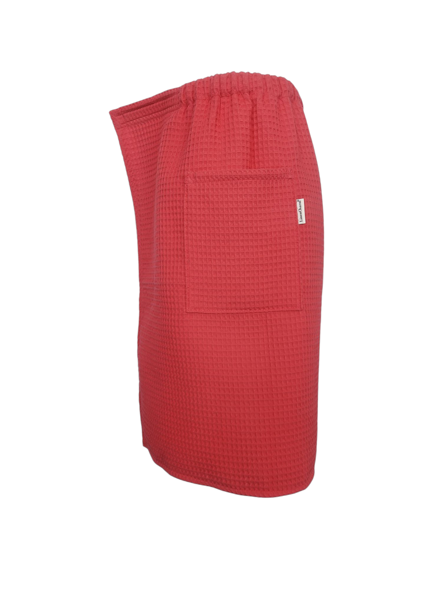 Saunatuch für Herren in Rot, Aus weicher Baumwolle, Ideal für Sauna, Bad und Pool, Größen XS-6XL